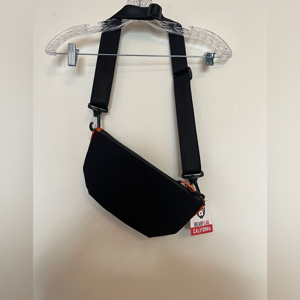 Bear Flag California Black Crossbody Bag